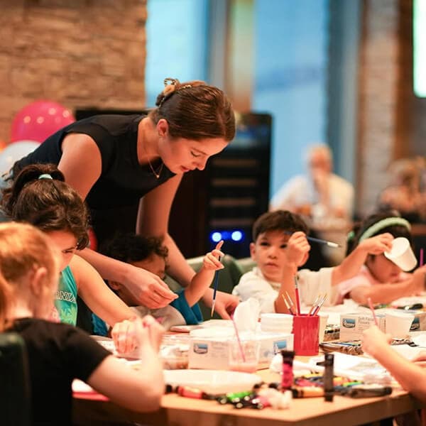 Adult painting class in Dubai, acrylic on canvas